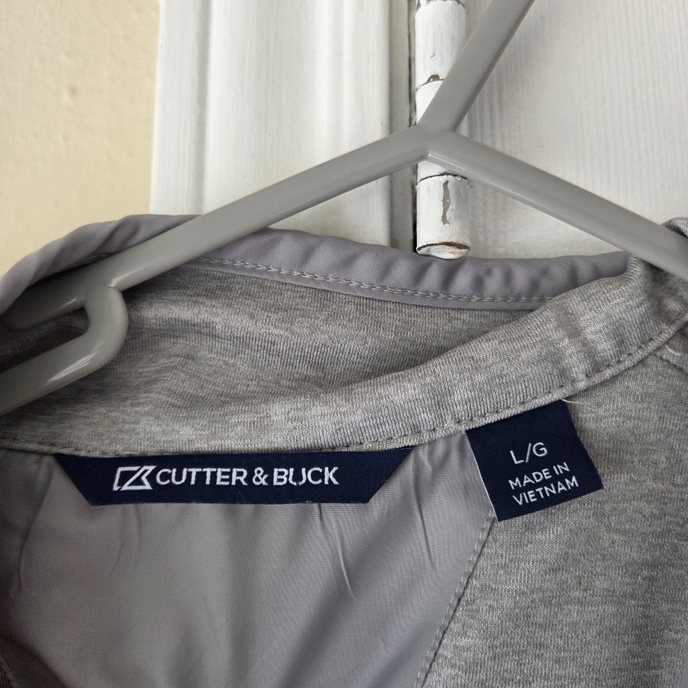 Cutter & Buck Women's Jacket L Windbreaker Stealth Hybrid Quilted Zip $130 - Picture 8 of 9